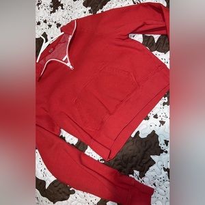 Red Quarter Zip